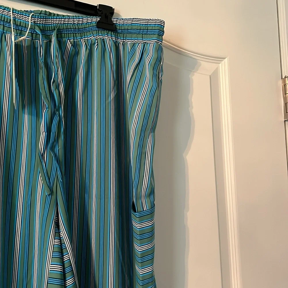 NWT Wide Leg Cotton Blend Evaless XL / XXL Comfy Pants - Picture 4 of 6